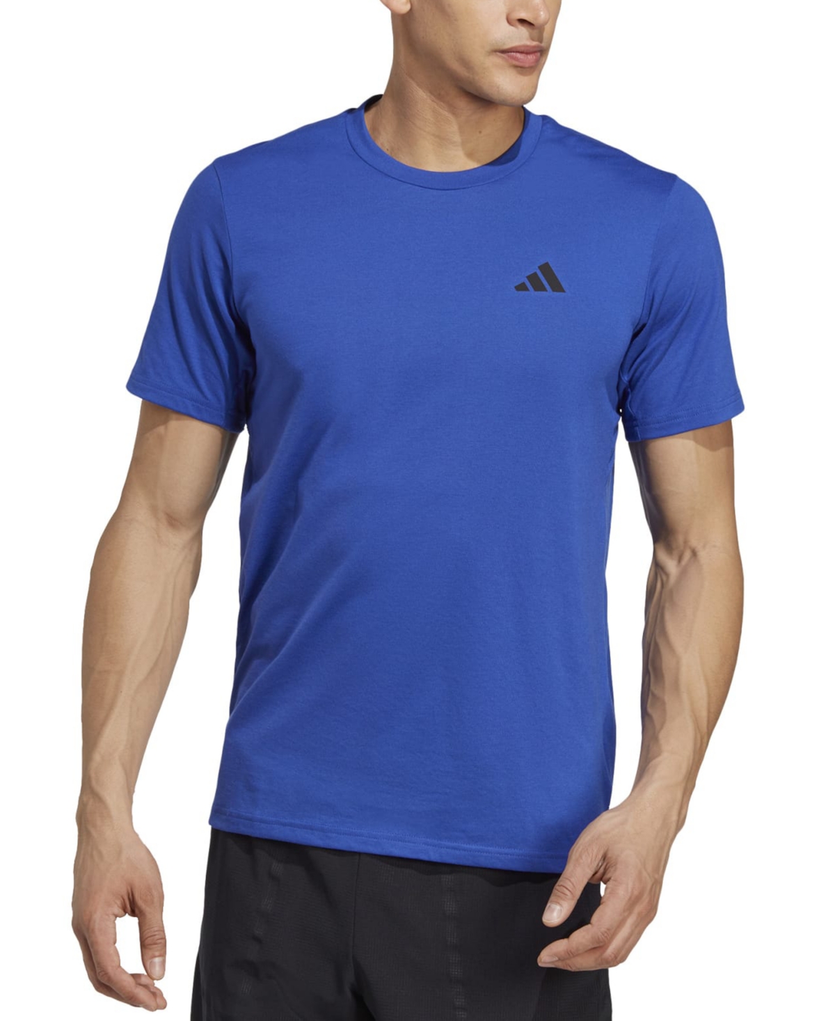 Shop Adidas Originals Men's Essentials Feel Ready Logo Training T-shirt In Lucid Blue