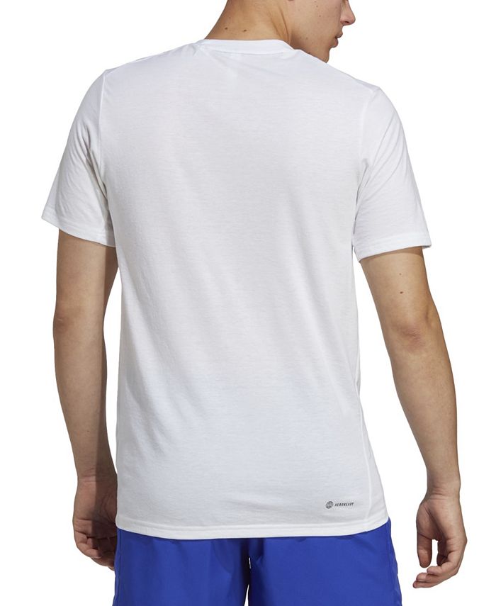 adidas Men's Feelready Performance T Shirt Blue Size Small