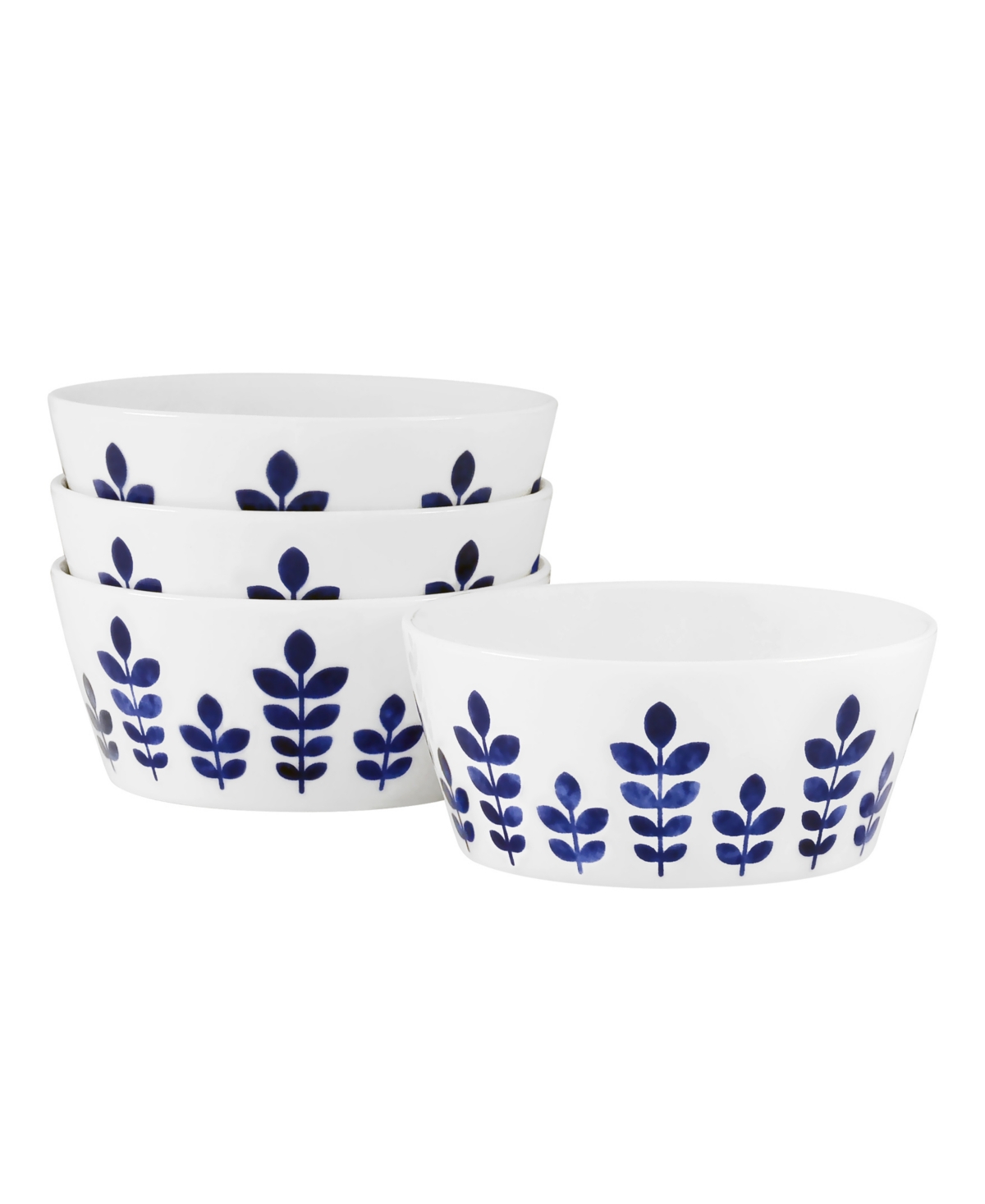 Sandefjord Set Of 4 Fruit Bowls 15 Oz. - Blue