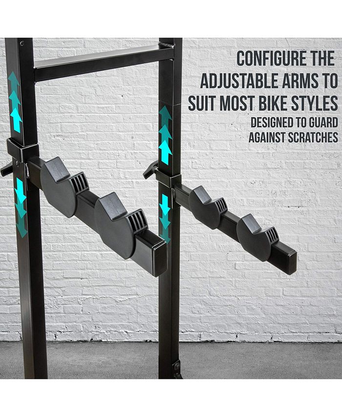 Raxgo Freestanding Garage Bike Rack, 4 Bike Rack with Hooks Macy's