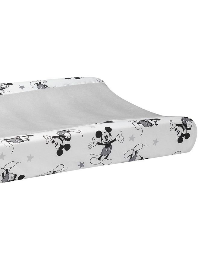 Lambs & Ivy Disney Baby Magical Mickey Mouse Changing Pad Cover Gray