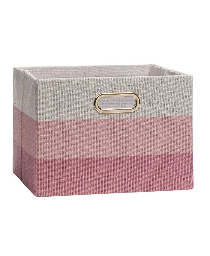 Lambs & Ivy Pink Ombre Foldable/Collapsible Storage Bin/Basket Macy's