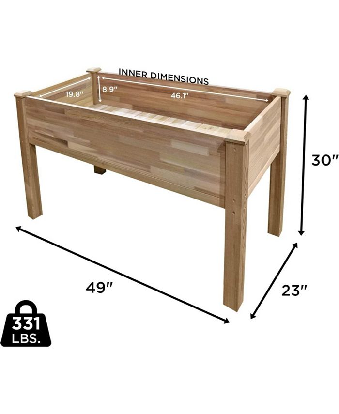 Jumbl Raised Garden Bed Elevated Herb Planter for Growing Fresh Flower