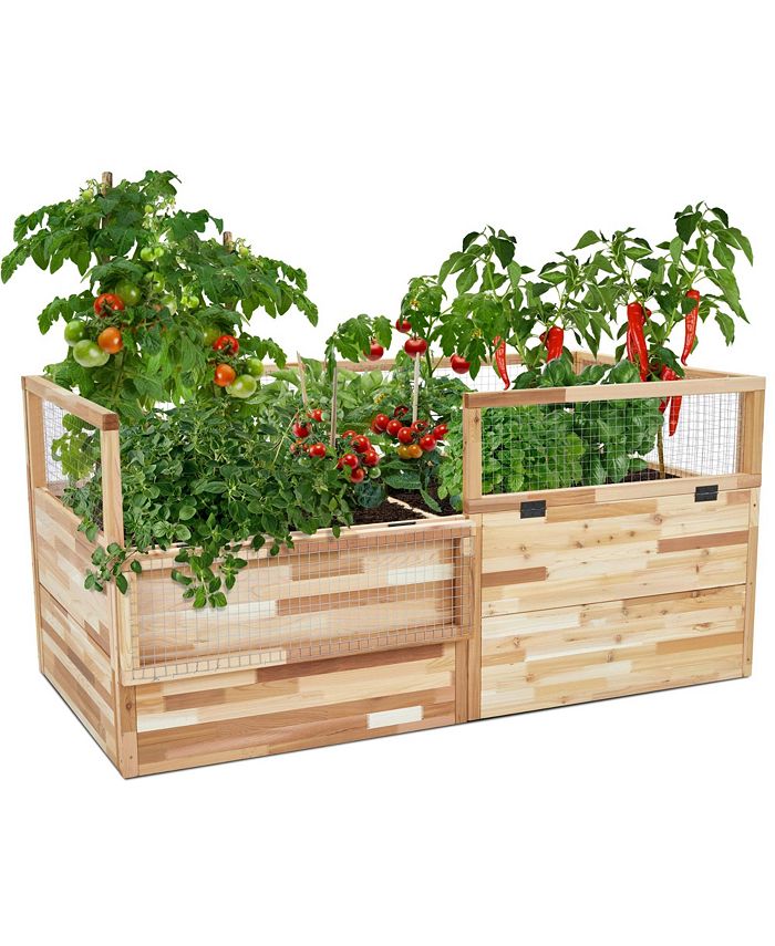 Jumbl Raised Garden Bed, Elevated Herb Planter for Growing Fresh Herbs