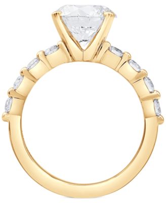 Badgley Mischka Certified Lab Grown Diamond Engagement Ring (3-1/2 ct. t.w.) in 14k Gold