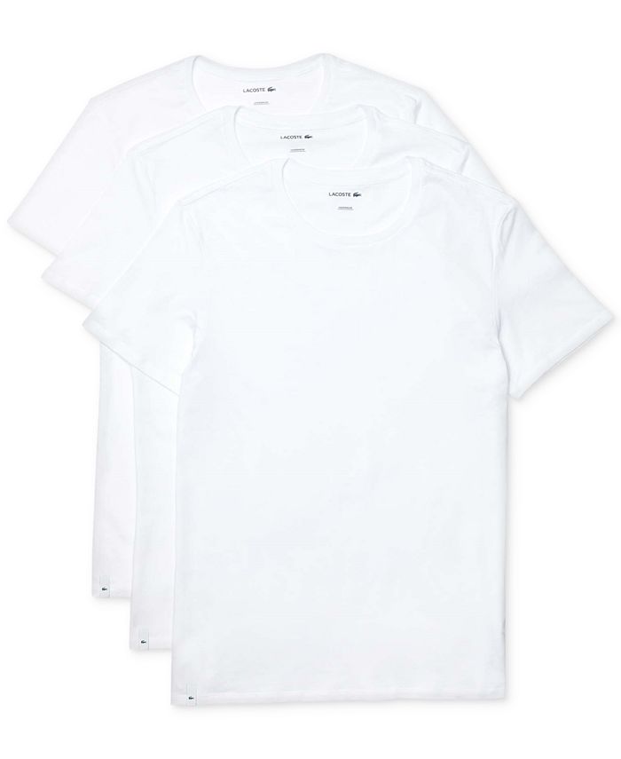 Lacoste Men's Crew Neck Slim Fit T-shirt Set, 3-Piece & Reviews - Men ...