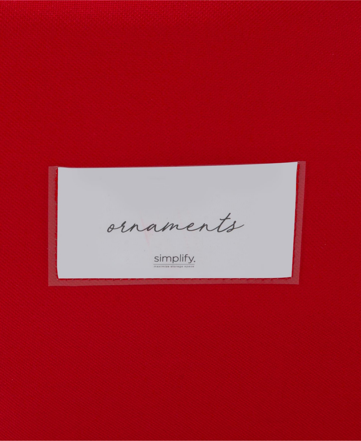 Simplify 64 Count Stackable Christmas Ornament Storage Box In Red