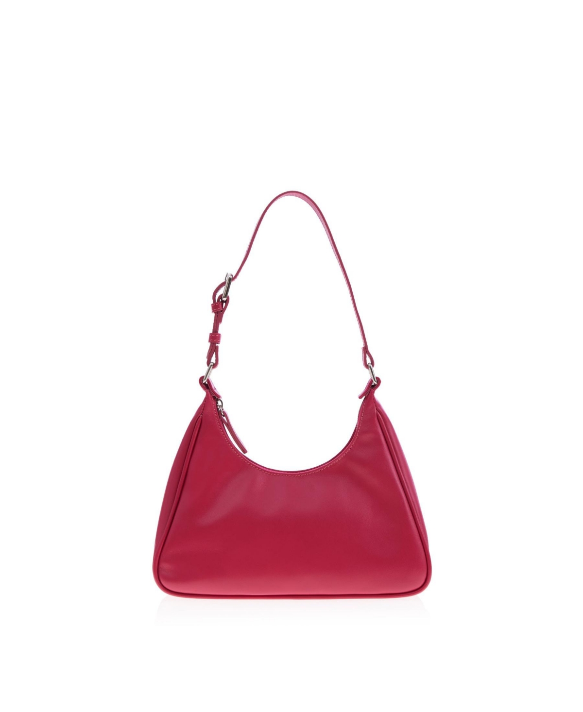 JOANNA MAXHAM WOMEN'S LEATHER PRISM HOBO BAG ( DARK PINK)