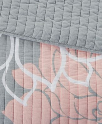 Lola Floral Print Cotton 6-Pc. Quilt Set, King/Cal King