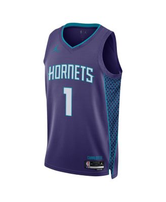Men's Lamelo Ball Purple Charlotte Hornets Statement Edition Swingman Jersey