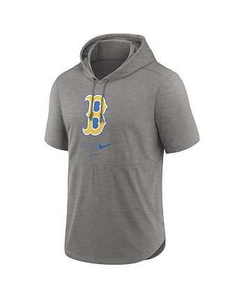 Nike Men's Gray Boston Red Sox City Connect Performance Short Sleeve  Pullover Hoodie - Macy's