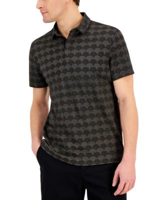Alfani - Men's Short-Sleeve Dot Peacock Polo