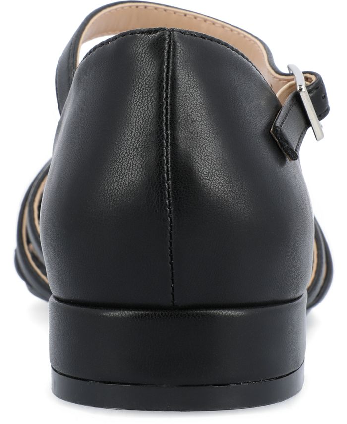 Journee Collection Women's Charmaine Casual Ankle Strap Sandals - Brown - View #11