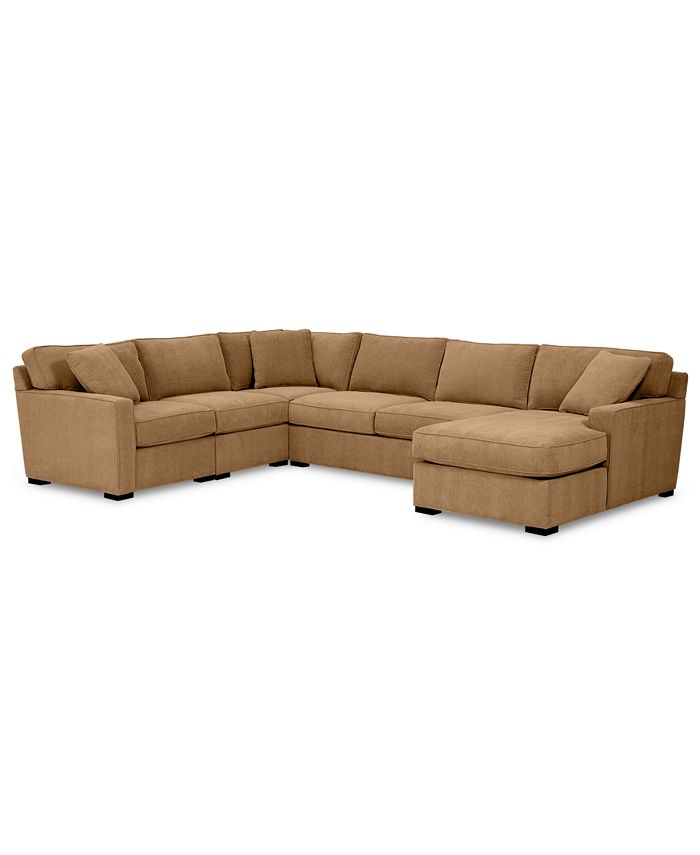Furniture Radley 5Pc. Fabric Chaise Sectional Sofa with Corner Piece