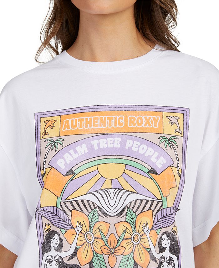 Roxy Juniors' Printed Sweet Sunshine T-Shirt - Macy's