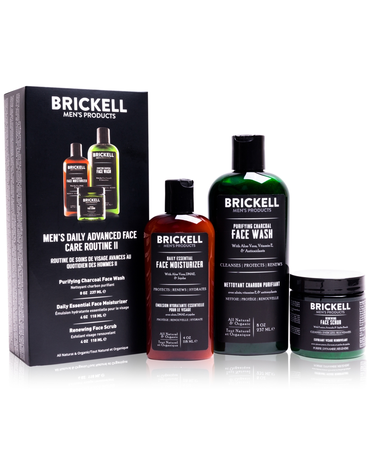 Brickell Men's Products 3-Pc. Men's Daily Advanced Face Care Set - Routine Ii