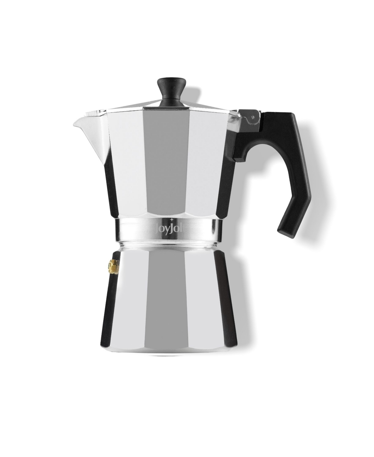 Shop Joyjolt Italian Moka Pot 6 Cup Capacity Stovetop Aluminium Espresso Maker In Silver