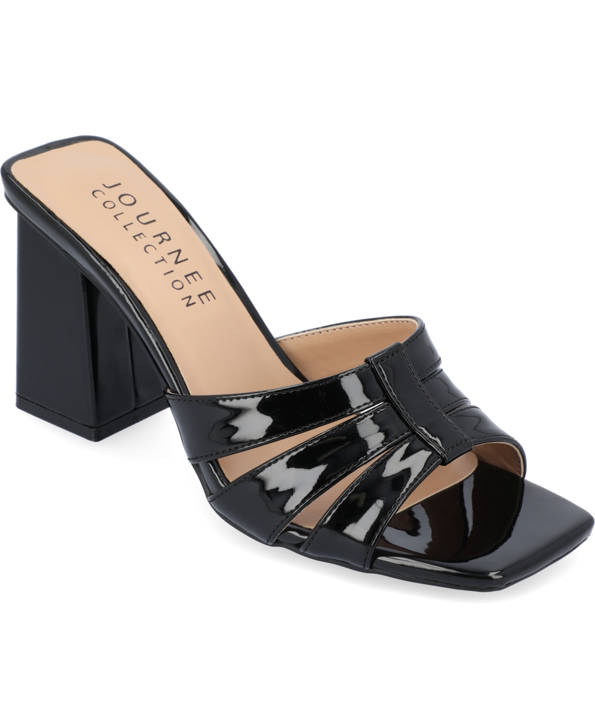 JOURNEE COLLECTION WOMEN'S ELLINGTON BLOCK HEEL DRESS SANDALS