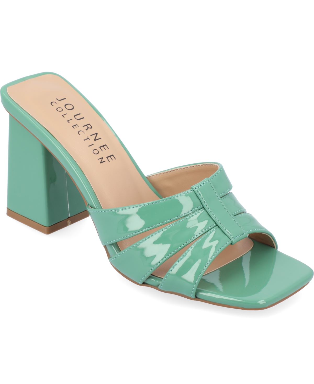 JOURNEE COLLECTION WOMEN'S ELLINGTON BLOCK HEEL DRESS SANDALS