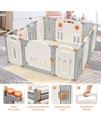 Baby 14 Panel Foldable Playpen Activity Center