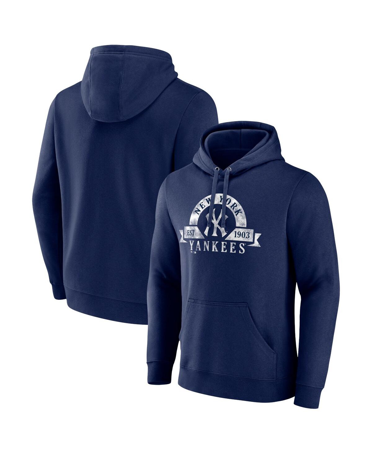 Men's FanaticsNew York Yankees Big and Tall Utility Pullover Hoodie - Navy