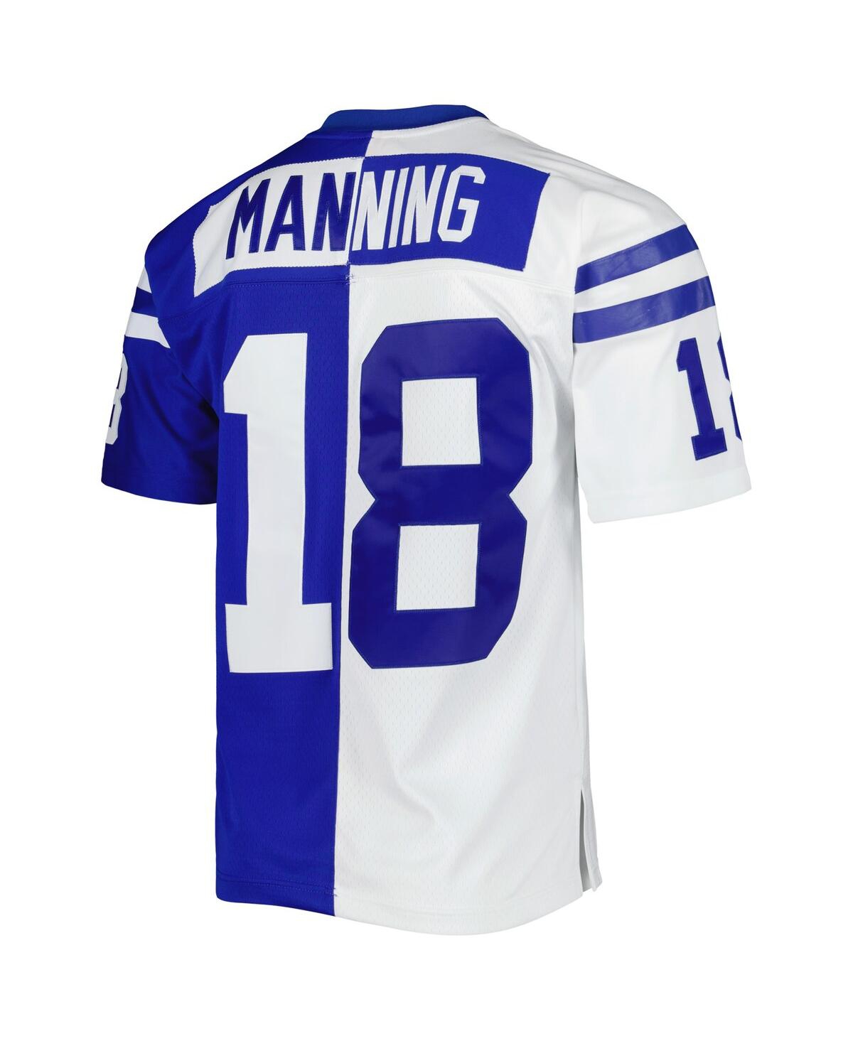 Men's Mitchell & Ness Peyton Manning White Indianapolis Colts 1998 Split Legacy Replica Jersey - White