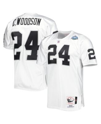 Men's Mitchell & Ness Charles Woodson White Las Vegas Raiders 2002