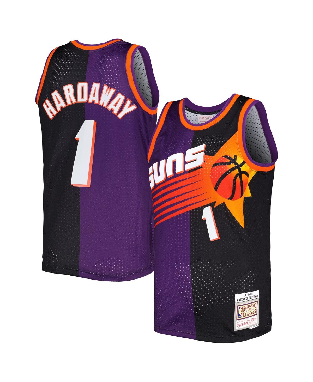 Men's Mitchell & Ness Penny Hardaway Black Phoenix Suns Hardwood Classics 1999-00 Split Swingman Jersey - Black