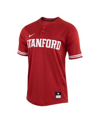 Men's Red Stanford Cardinal Two-Button Replica Baseball Jersey