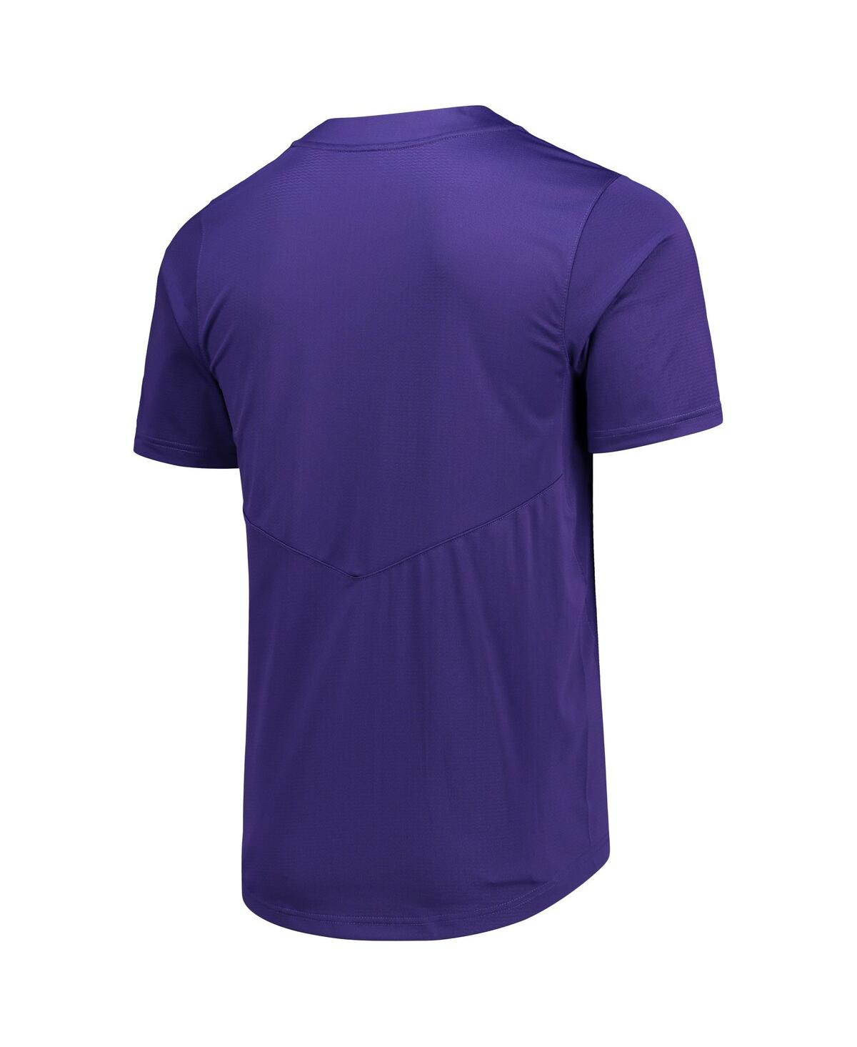 Men's and Women's NikeLsu Tigers Two-Button Replica Softball Jersey - Purple