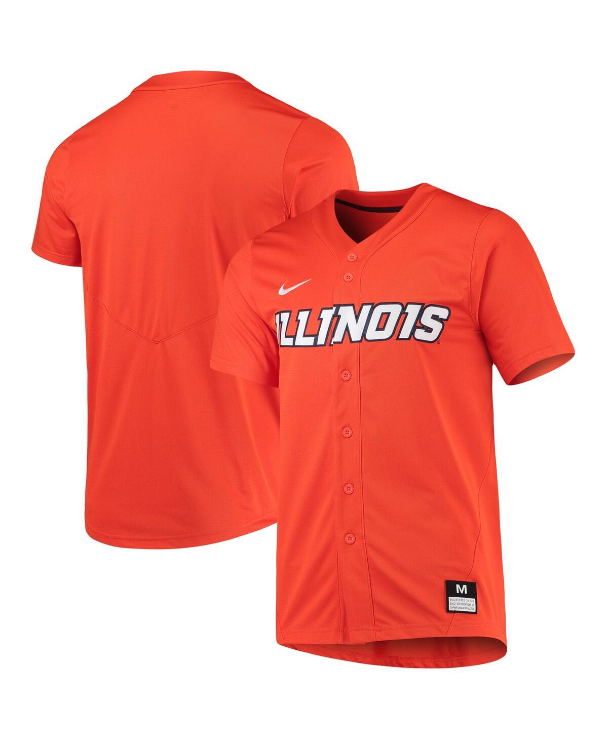 Men's NikeIllinois Fighting Illini Replica Baseball Jersey - Orange
