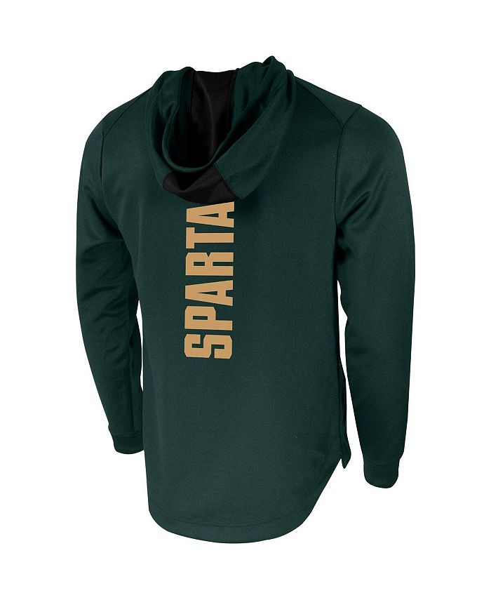Nike Men's Green Michigan State Spartans 2-Hit Performance Pullover ...