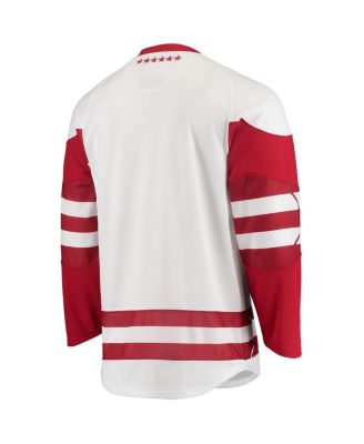 Men's White Wisconsin Badgers UA Replica Hockey Jersey