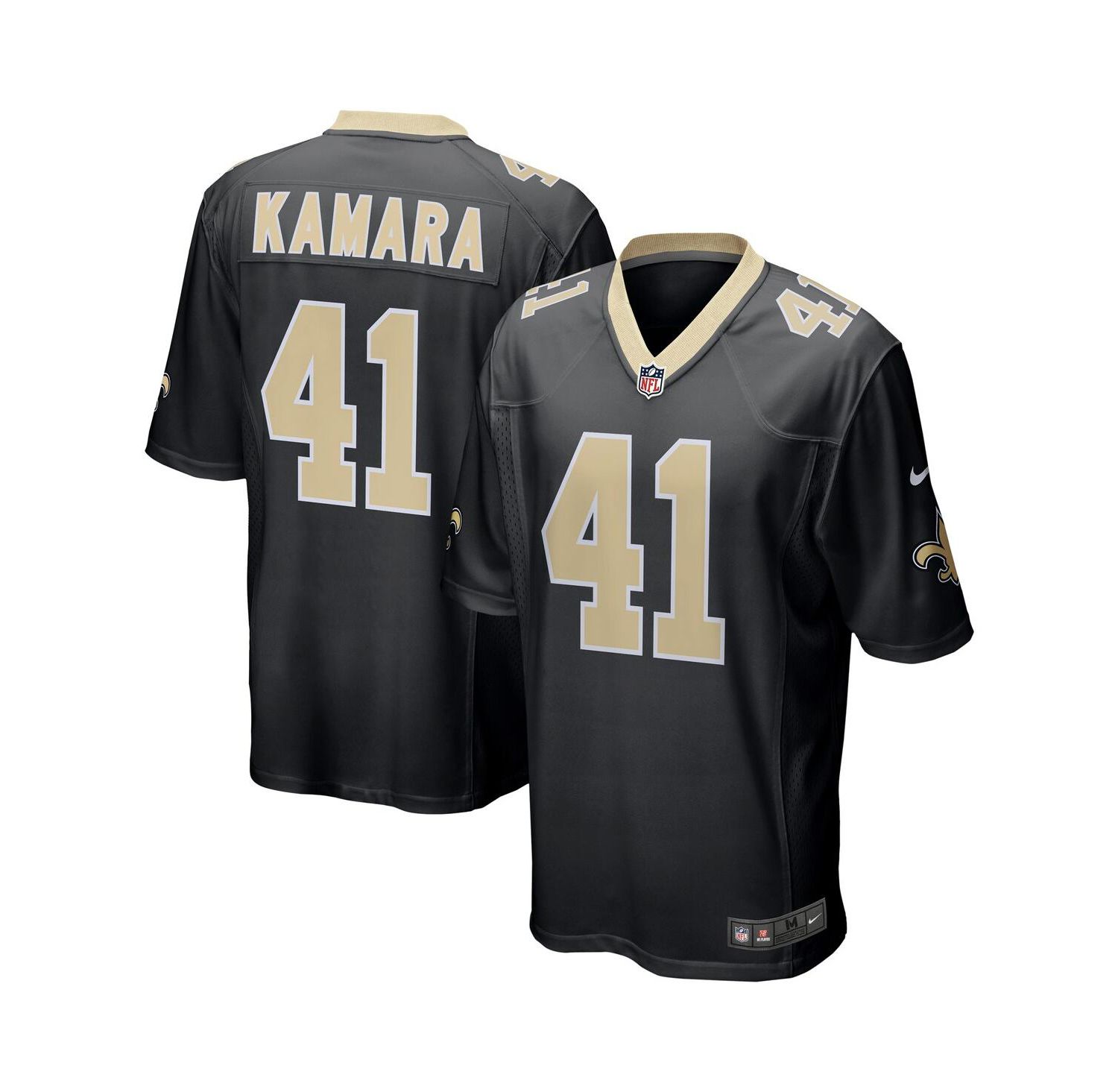 Men's Alvin Kamara Black New Orleans Saints Game Jersey