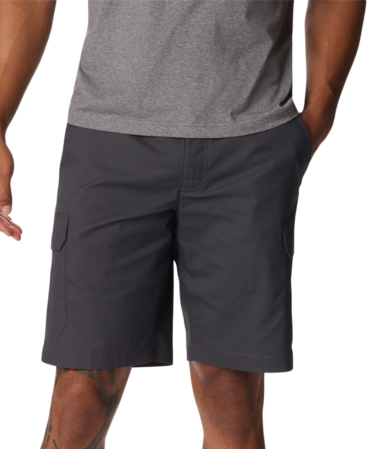 Columbia Men's Rapid Rivers Comfort Stretch Cargo Shorts In Stone Green