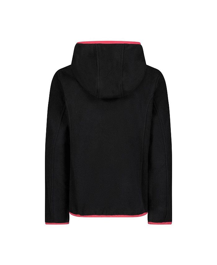 DKNY Girls Polar Fleece Warm Hooded Logo Jacket - Macy's