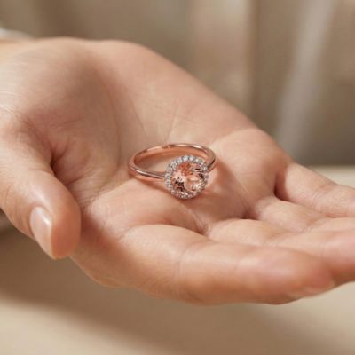 Elegant White Gold Plated Radiant Halo CZ Solitaire Ring