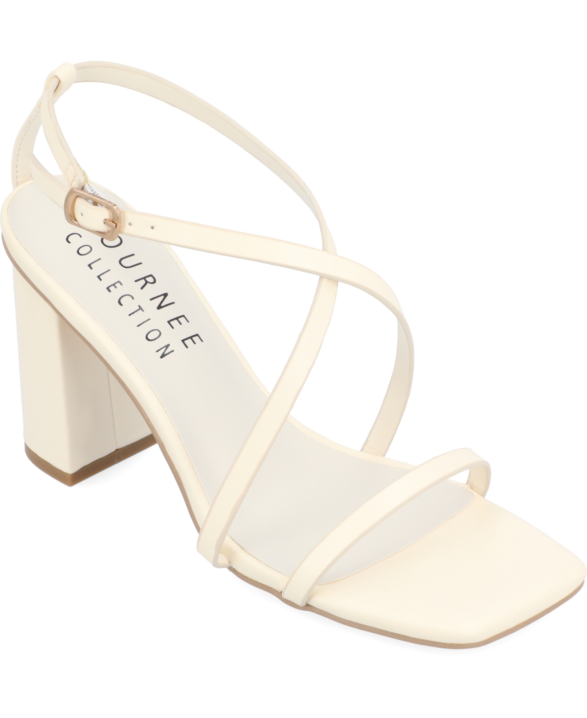 Shop Journee Collection Women's Lenorra Crisscross Sandals In Beige