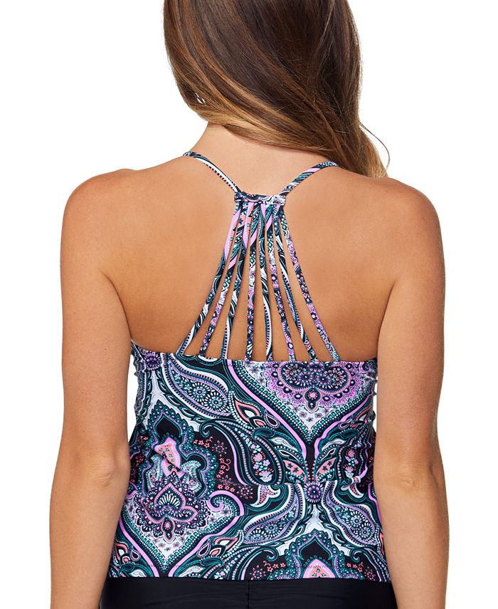 Raisins Juniors' Noumea StrappyBack Tankini Top Macy's