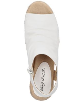 Easy Street Women's Audra Wedge Sandal - Comfortable Cutout Design Summer Shoes