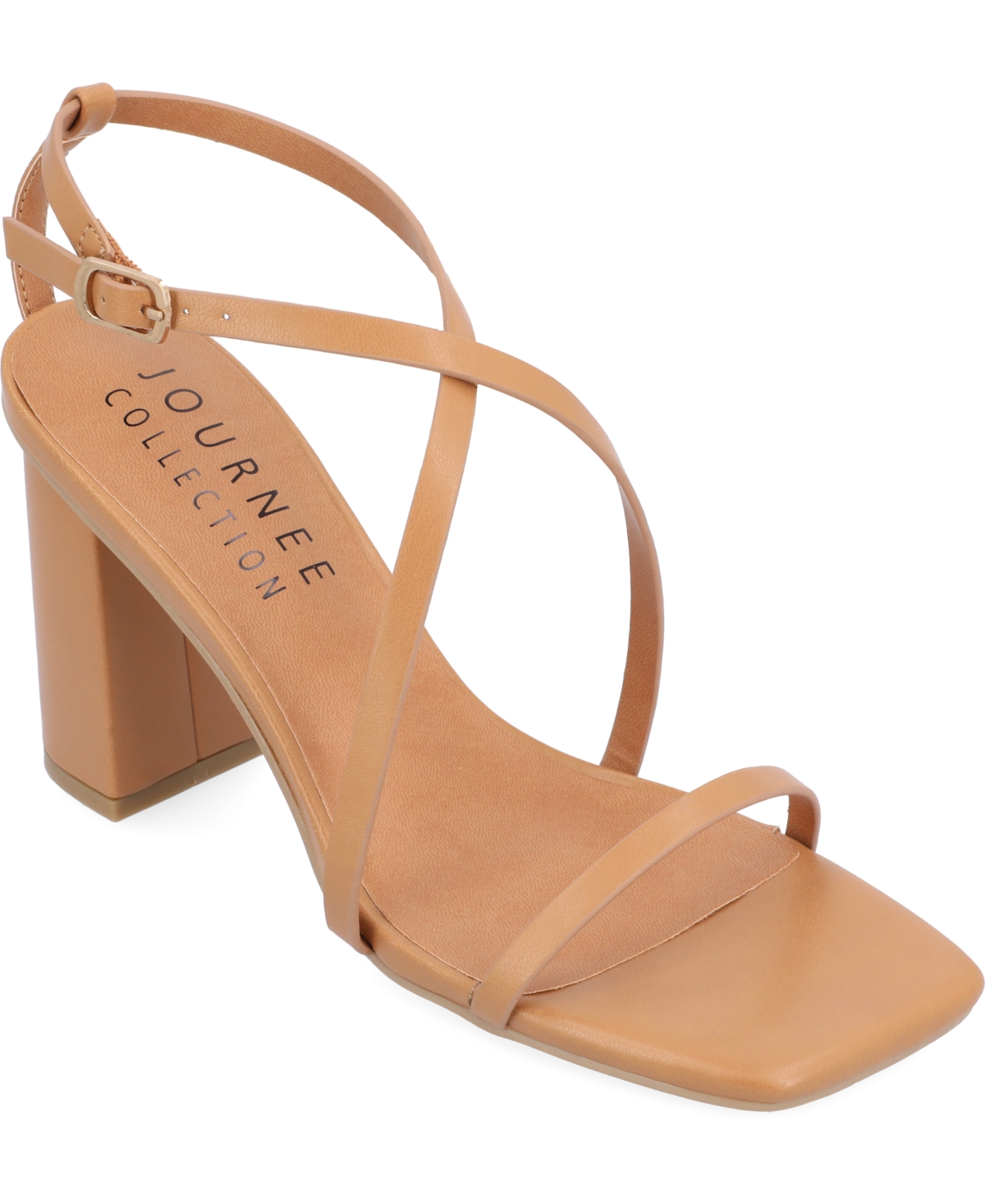 Journee Collection Tru Comfort Foam Lenorra Strappy Sandal In Tan