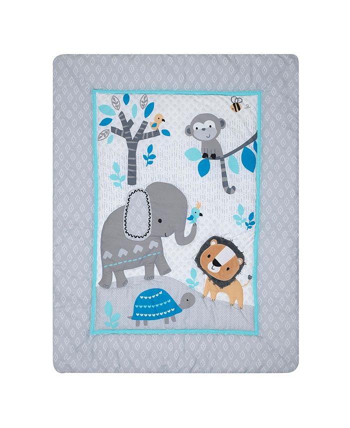 Bedtime Originals Jungle Fun Elephant/Lion 8Piece Baby Nursery Crib