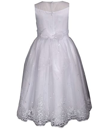Bonnie Jean Big Girls Embroidered Swiss Dot Communion Dress & Reviews -  Dresses - Kids - Macy's