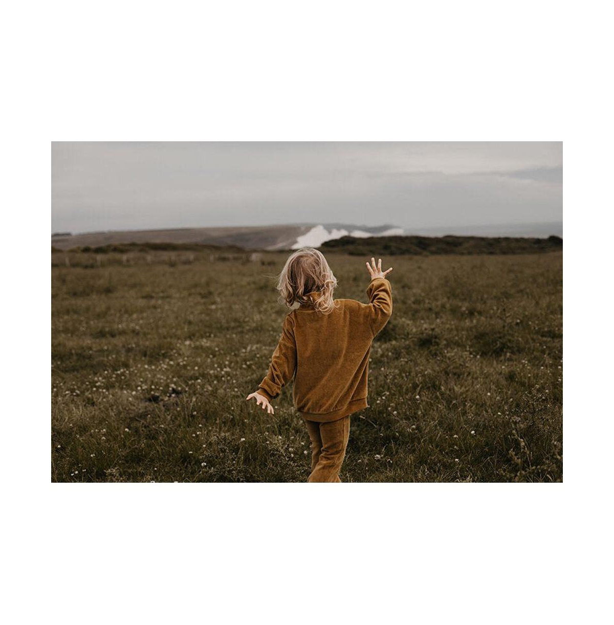The Simple Folk Kids Organic Cotton Vintage Velvet Sweater