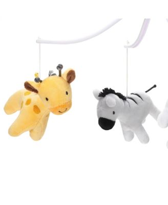 Mighty Jungle Animals Giraffe/Zebra Musical Baby Crib Mobile