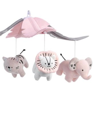 Happy Jungle Musical Baby Crib Mobile Safari Animals Soother Toy