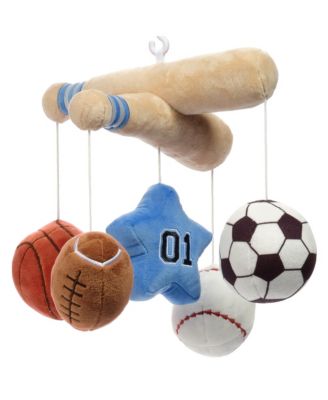Baby Sports Musical Baby Crib Mobile Soother Toy - Gray