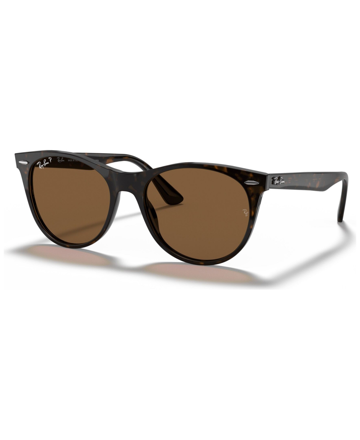 Ray Ban Wayfarer Ii Classic Polarized Brown Classic B-15 Unisex Sunglasses Rb21859025755 In Spotted Havana,polar Brown