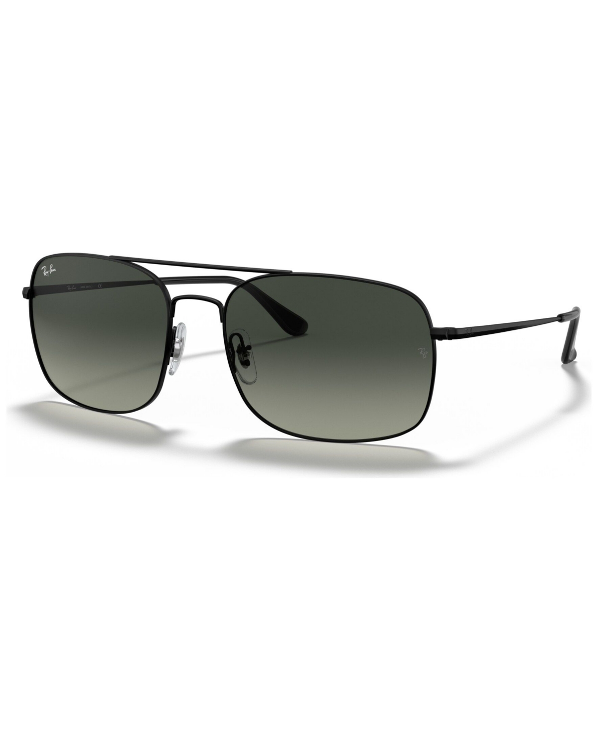 Shop Ray Ban Sunglasses, Rb3611 60 In Matte Black,grey Gradient Dark Grey