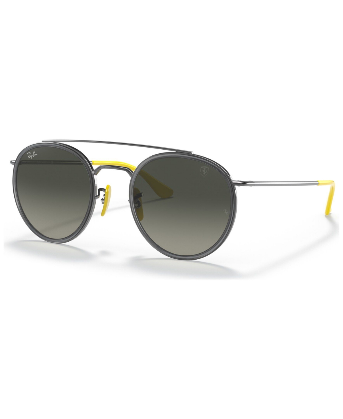 Shop Ray Ban Men's Sunglasses, Rb3647m Scuderia Ferrari Collection 51 In Gunmetal,grey Gradient Dark Grey